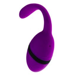 Medium Red Jewelled Silicone Butt Plug - Side view highlighting the silicone texture