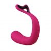 A pink Adrien Lastic Romeo Vibrator with a black handle, also known as 'The Freehand Lover'.