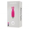 An Adrien Lastic Pocket Vibe Pink Bunny packaged in a box.