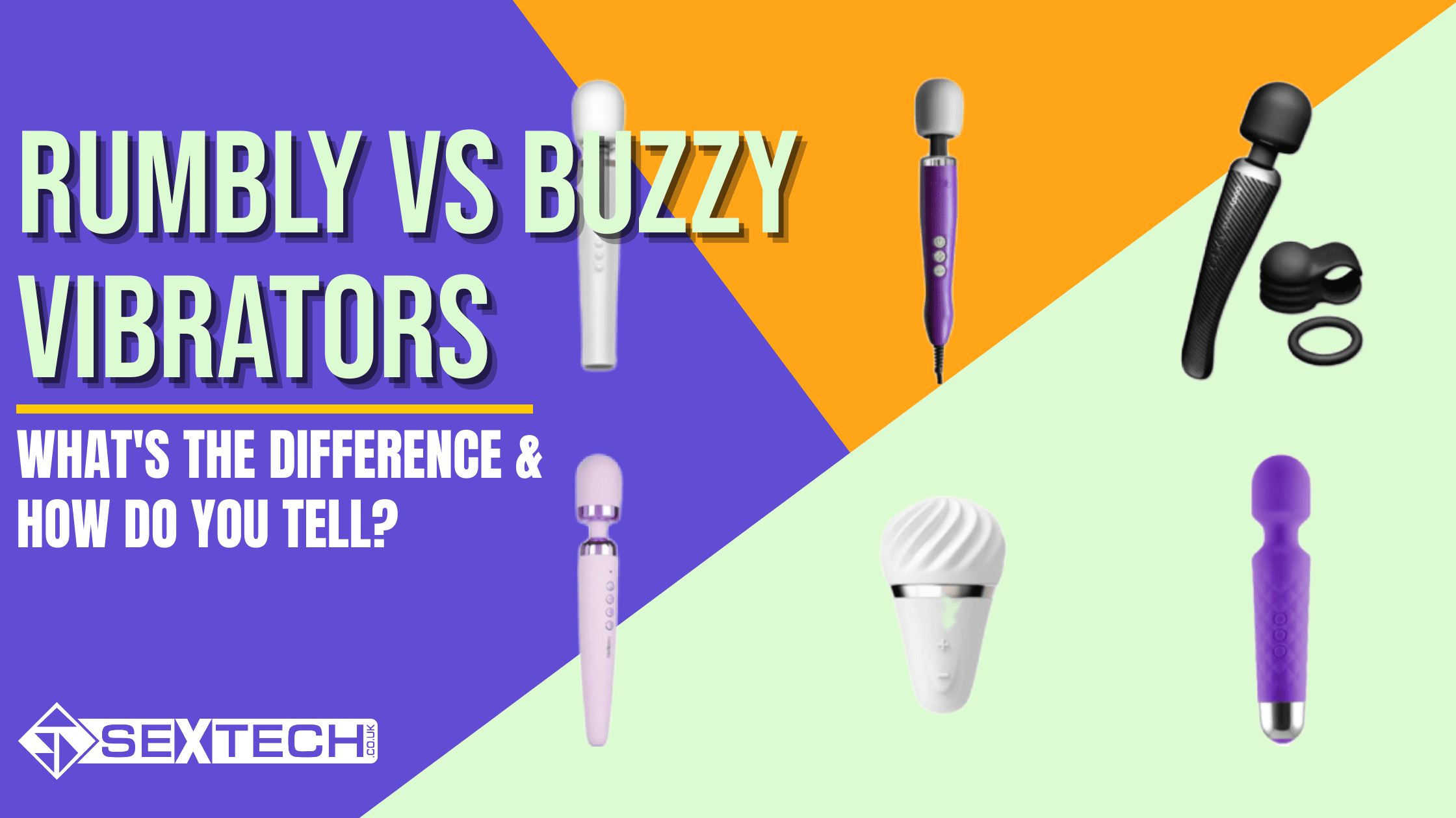 Discover the differences between rumbly and buzzy vibrators, including how to identify each type and choose the best for your pleasure. Learn more at SEXTECH.CO.UK.