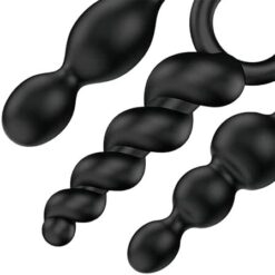 Alternative view of Satisfyer Booty Call Set Of 3 Black Anal Plugs