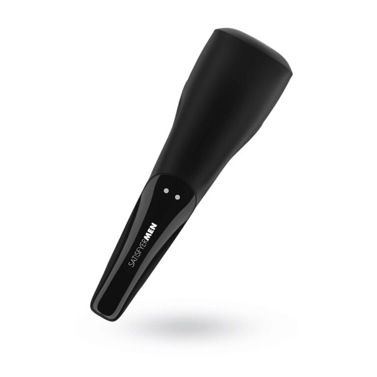 Satisfyer Men Wand Masturbator Premium Sleeves Black Silicone detail
