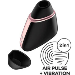 Alternative view of Satisfyer App Enabled Love Triangle Clit Massager Black