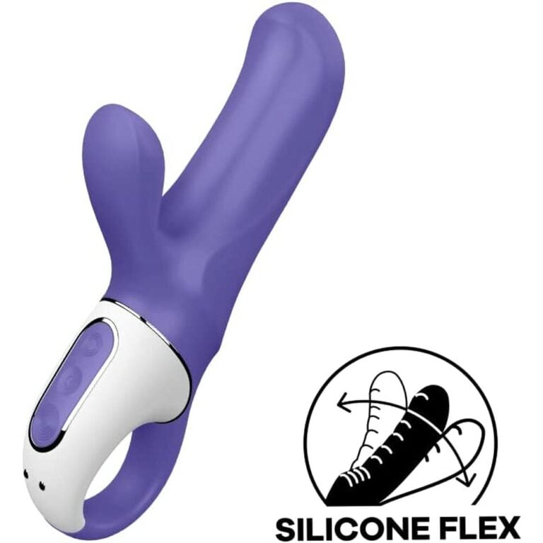 Satisfyer Vibes Magic Bunny Rechargeable GSpot Vibrator G-Spot Vibrators Purple Silicone detail