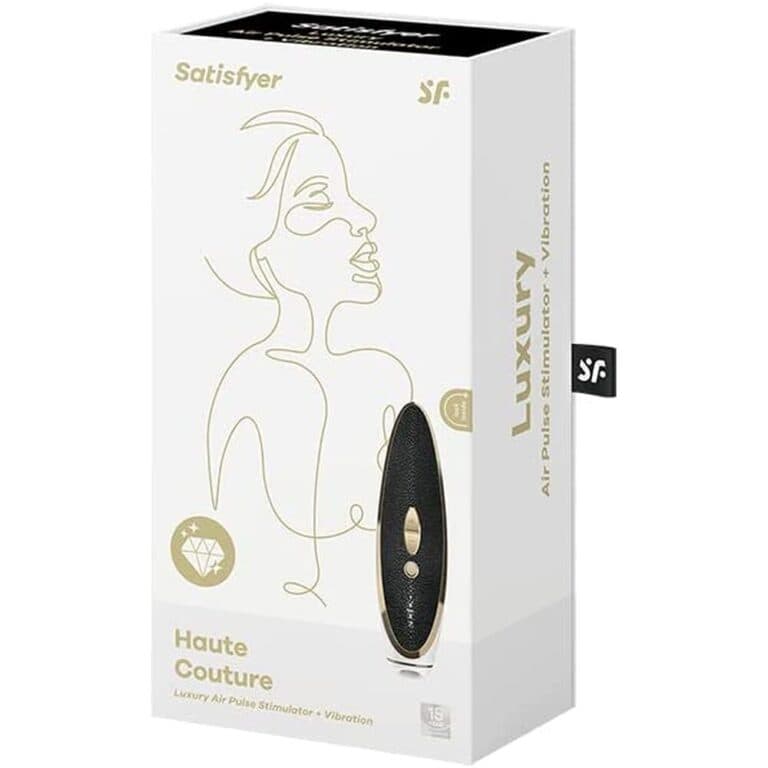 Satisfyer Luxury Haute Couture Clitoral Massager Gold Leather detail