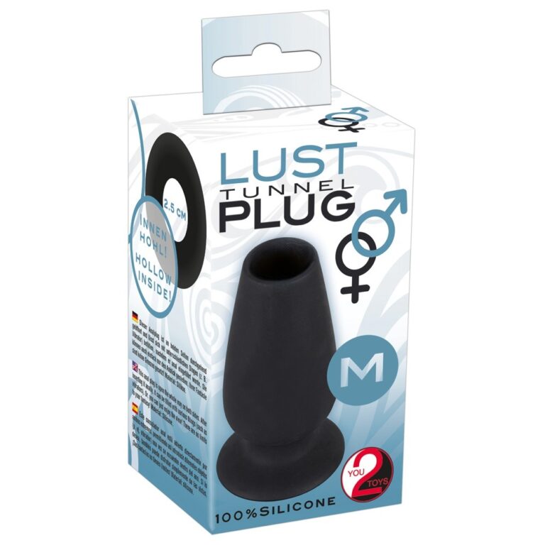 High-quality silicone lust tunnel plug for anal stimulation, designed for comfort and safety, ideal for adult pleasure, discreet packaging, perfect for exploring anal play.