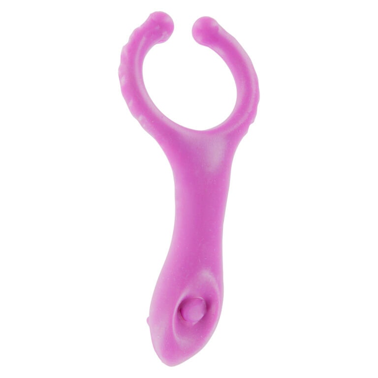 Enhanced pleasure vibrator with dual stimulation for intimate satisfaction.