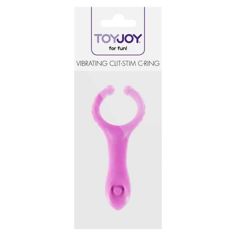 Vibrating clitoral stimulator C-ring designed for enhanced pleasure and intimacy, made from body-safe silicone, discreet, and easy to use for couples or solo play.