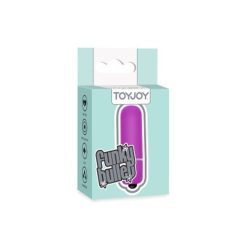 ToyJoy Funky Bullet Purple - angled shot highlighting size and design