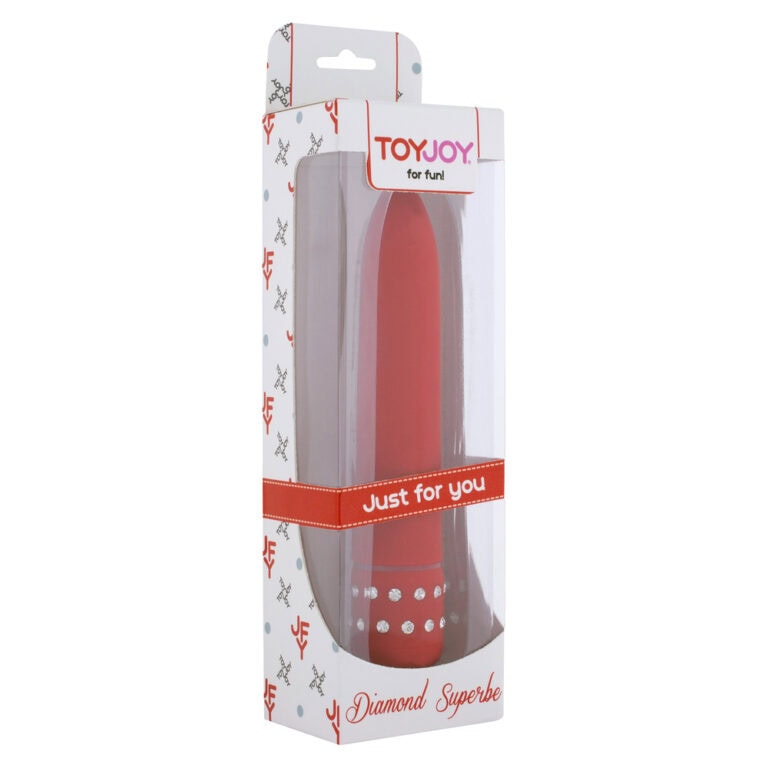 ToyJoy Diamond Red Superbe Mini Vibrator Mini Vibrators Plastic detail