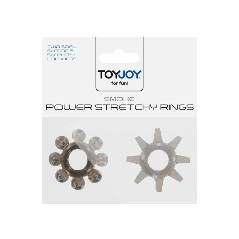 Two soft, strong, and stretchy cock rings designed for enhanced pleasure and sensation.