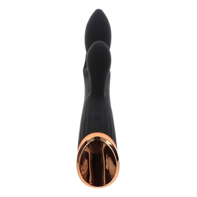 ToyJoy Ivy Cassia Xtra Intense Vibrator Clit Stims & Bunny Style Black Silicone detail