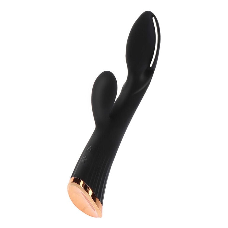 ToyJoy Ivy Cassia Xtra Intense Vibrator Clit Stims & Bunny Style Black Silicone detail