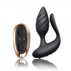 Alternative view of Rocks Off Cocktail Remote Control Couples Vibe Black