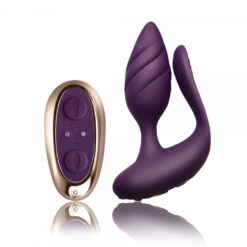 Alternative view of Rocks Off Cocktail Remote Control Couples Vibe Purple
