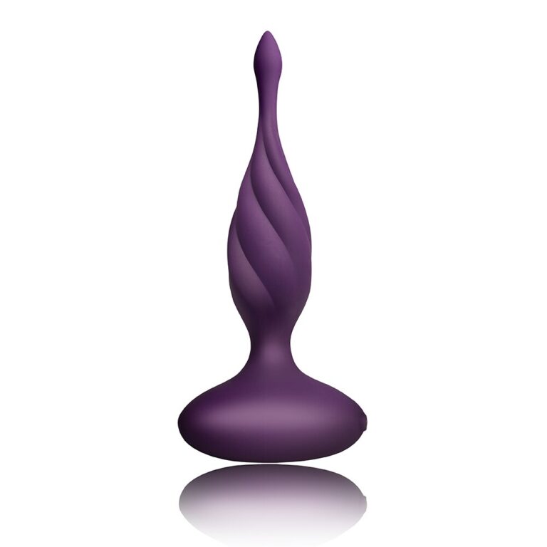 Purple pleasure wand vibrator designed for intimate pleasure, featuring a twisted shaft and ergonomic base, ideal for enhancing personal satisfaction and exploring sensual experiences.
