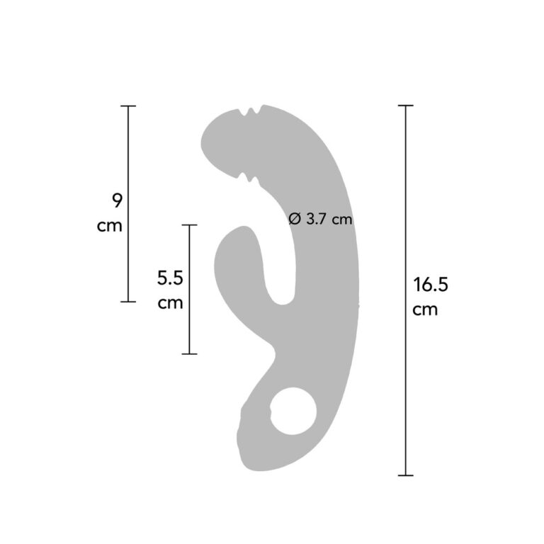 Close-up of an ear-shaped adult toy with precise dimensions, designed for intimate pleasure and ergonomic comfort, ideal for exploring personal sensations.