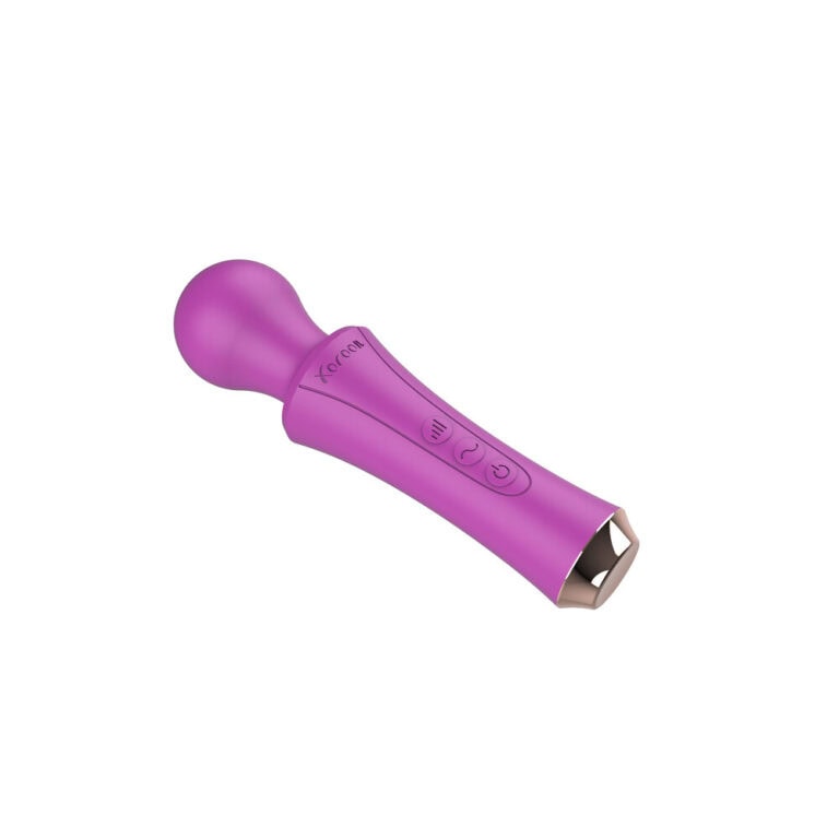 Xocoon The Personal Wand Purple Magic Wands Pink Silicone detail