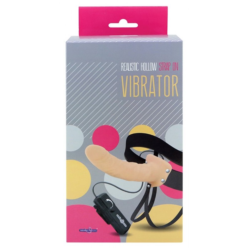 Realistic Hollow Strap On With Vibrator Realistic Hollow Strap On With Vibrator - Image 2