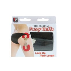 Alternative view of Furry Metal Handcuffs Black