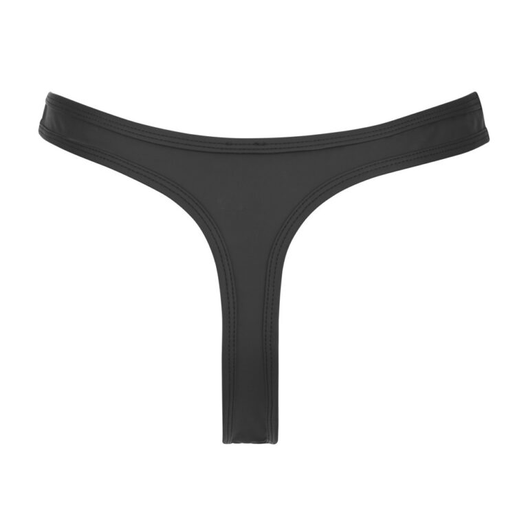 Elegant black thong designed for comfort and seduction, perfect for enhancing intimacy and exploring new sensations. Made from high-quality, soft materials for a luxurious feel.