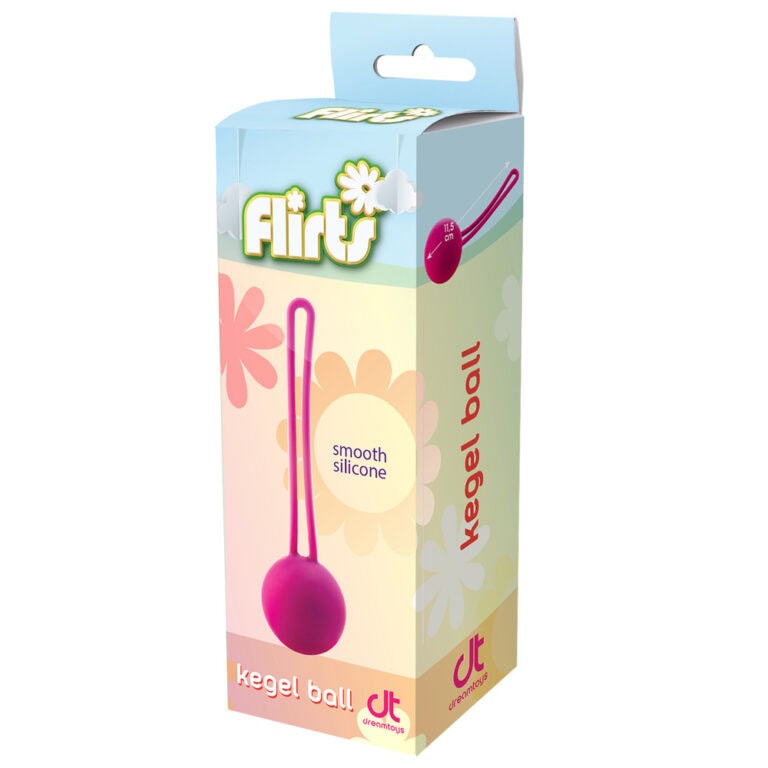 Kegel ball in pink with smooth silicone surface for pelvic floor strengthening and sexual health enhancement. Ideal for discreet use and personal pleasure.