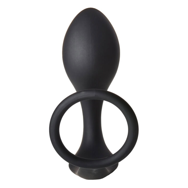 An SEO-friendly ALT tag for a silicone anal plug with ring, designed for adult pleasure and intimacy enhancement. Perfect for discreet, high-quality sex toys from Sextech UK.