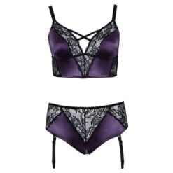Cottelli Curves Bralette Suspender Set - Image 4