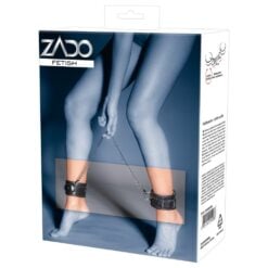 SEO-friendly ALT tag: High-quality fetish leg restraints with chain for BDSM and adult role-play, designed for secure and comfortable bondage experiences.