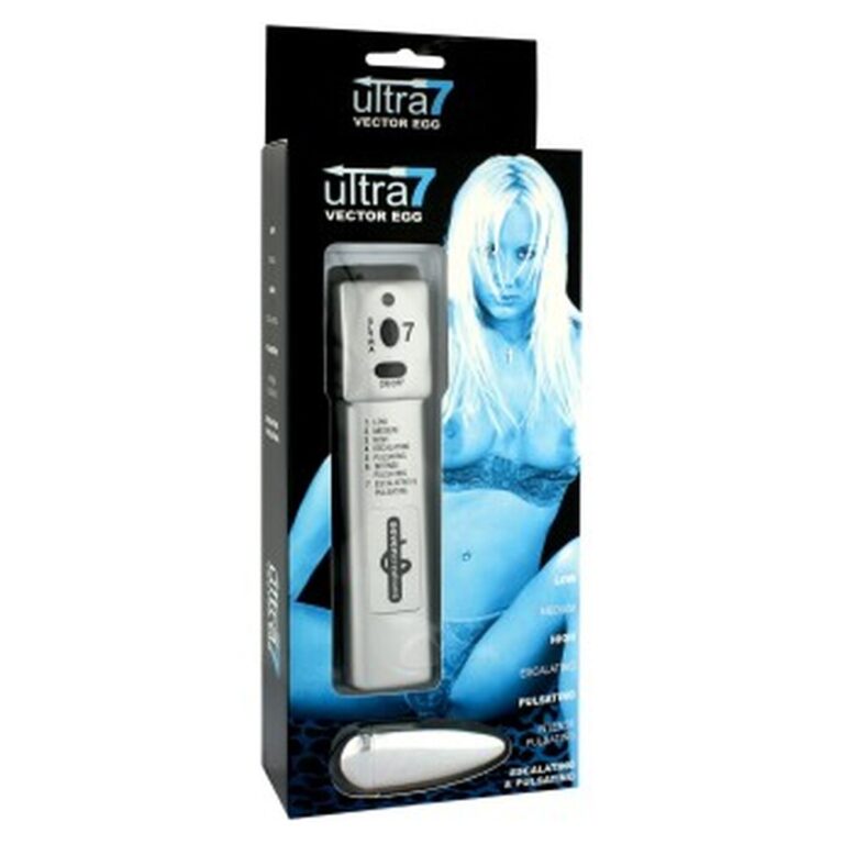 Ultra 7 Vector Egg Vibrating Vibrating Eggs & Bullets Silver Plastic detail