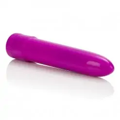 Neon Purple Mini Multi Speed Vibrator - side view
