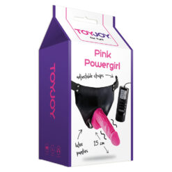 Toy Joy Pink Powergirl Strap On Vibrating Dong 3006009706x2