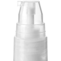 A clear silicone personal lubricant pump bottle for intimate use, designed for easy application and hygiene. Perfect for enhancing comfort and pleasure during intimate moments.