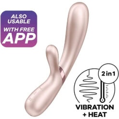 Satisfyer Hot Lover Warming Vibrator With App Control Pink 4002538x2