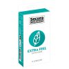 A package of scura condoms extra feel.