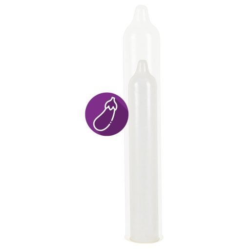A pair of plastic vaginal syringes on a white background.