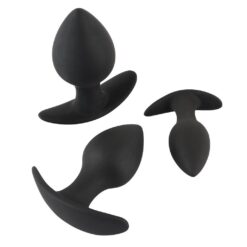 Alternative view of Black Velvet Silicone Three Piece Anal Training Set