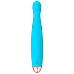 Alternative view of Cuties Silk Touch Rechargeable Mini Vibrator Blue