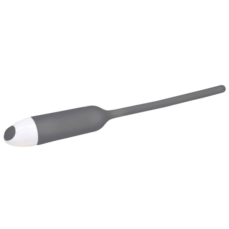 Vibrating Urethral Stimulation Mens Dilator Medical Instruments Grey Silicone detail