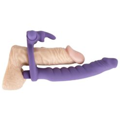 Alternative view of Los Analos Double Delight Vibrating Dildo And Cockring