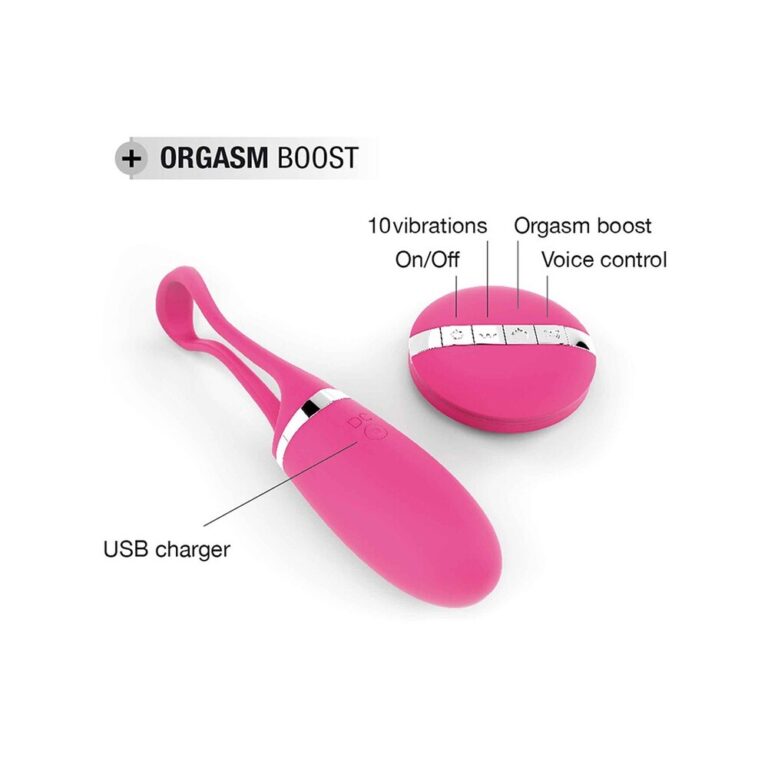 Dorcel Secret Delight Remote Control Vibrating Egg Long-Distance and Interactive Toys Pink Silicone detail