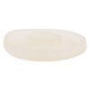 A white plastic bowl on a white background.