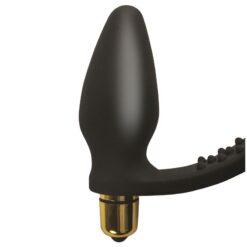 Alternative view of Rocks Off 7 Speed ROZen Cock Ring And Anal Plug Black