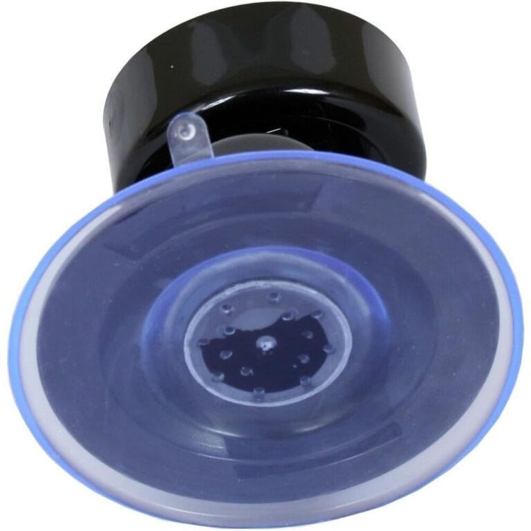 An image of a modern, discreet personal vibrator device designed for enhanced intimacy and pleasure, featuring a sleek black and blue design, suitable for adult use and sexual wellness.