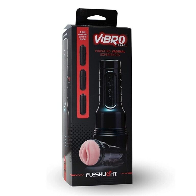 Vibro Lady vibrating vaginal stimulator with dual motors for enhanced pleasure, featuring three vibration modes and a realistic design for intimate satisfaction.
