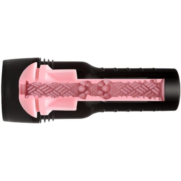SEO-friendly ALT tag: Close-up of a male masturbation device with textured interior for enhanced pleasure, designed for adult intimacy and sexual wellness.