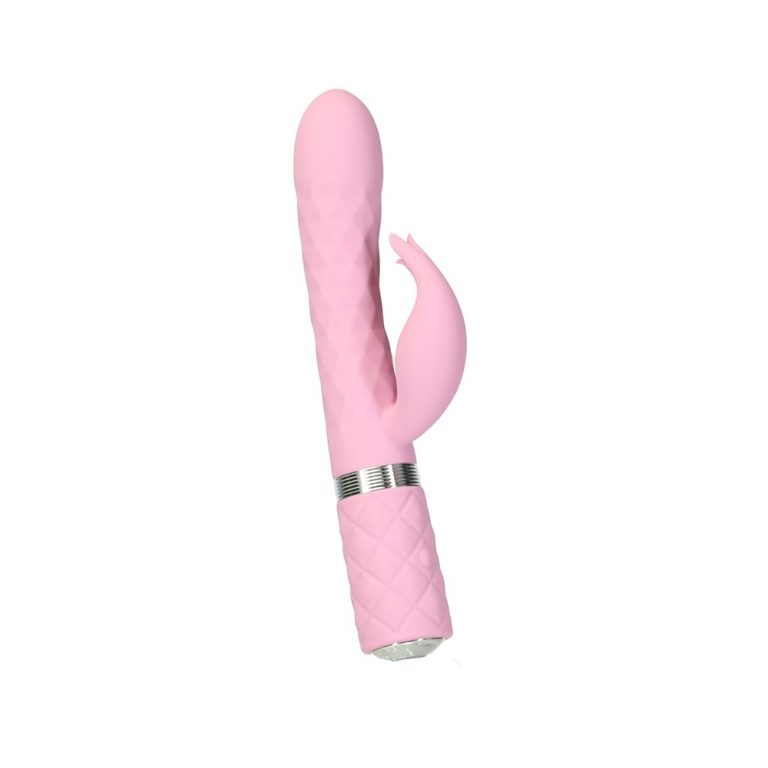 Pillow Talk Lively Rabbit Vibrator Pink - front view