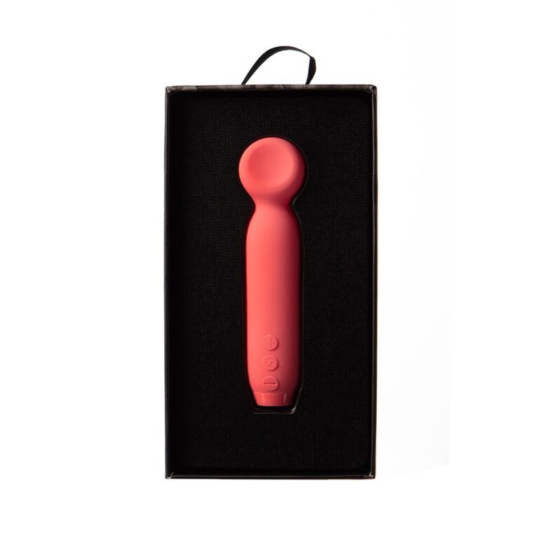 High-quality pink pleasure wand vibrator for intimate use, designed for enhanced pleasure and comfort, ideal for personal or couple's intimacy, from SEXTECH.CO.UK.