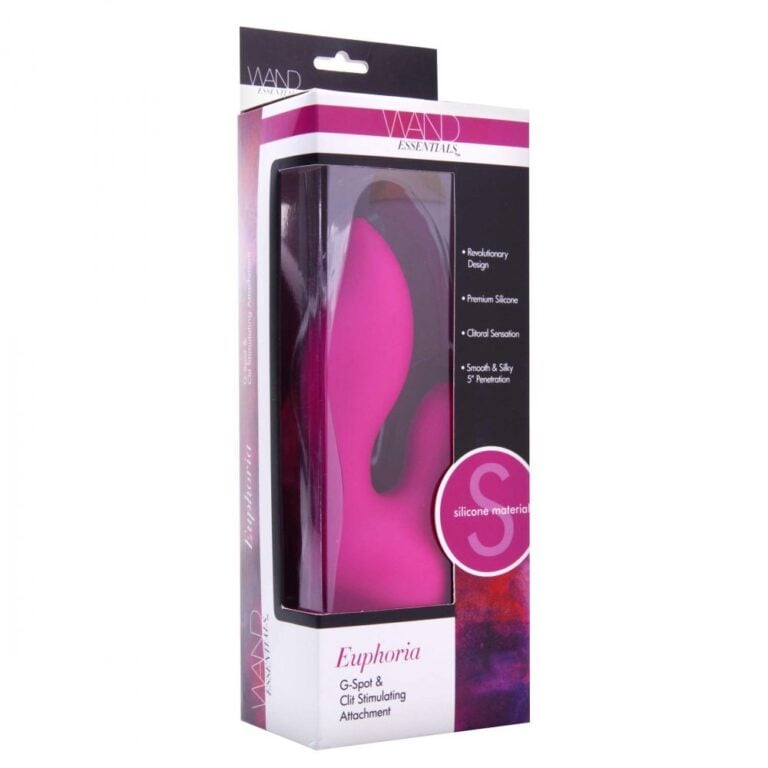 Wand Essentials Euphoria Attachment Magic Wands Pink Silicone detail