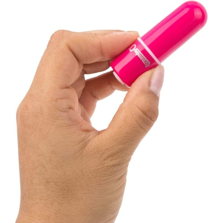 An SEO-friendly ALT tag for this image could be: "Pink compact vibrator sex toy for women, discreet and portable for intimate pleasure and personal wellness.".